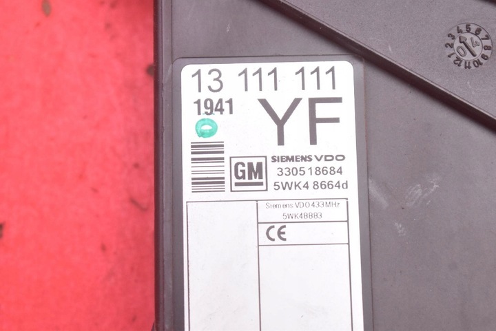 фото №7, Иммобилайзер компьютер набор 12245500 opel meriva a 1.6 8v 87 km 02-06