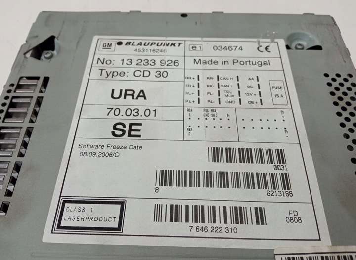 фото №3, Радио vauxhall vectra