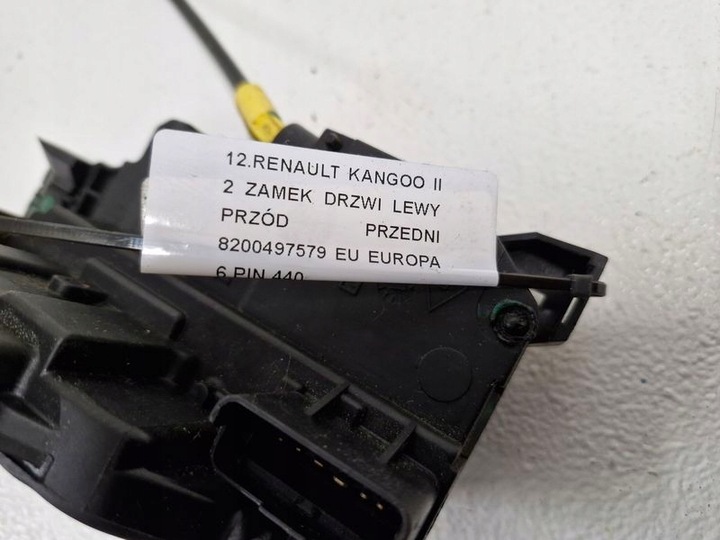 фото №9, Renault kangoo ii iii замок двері лівий перед переднє європа 6pin 8200497579