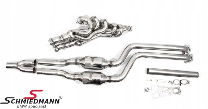 фото №8, Schmiedmann колектор випускний + каталізатор bmw e46 330 m54 m52