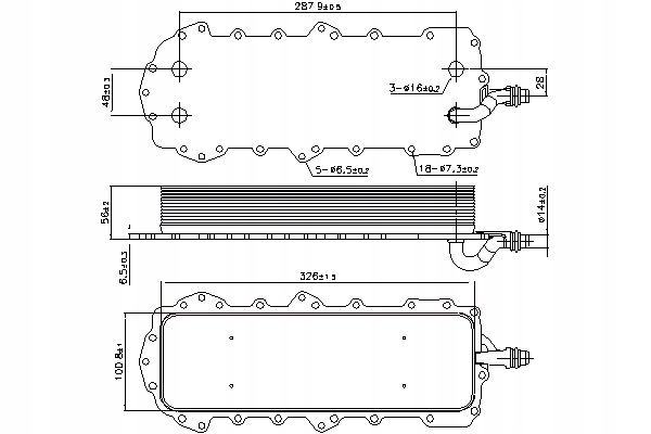 фото №2, Радиаторов масла jaguar f-pace f-type xe xf i xf sportbrake xj xk ii