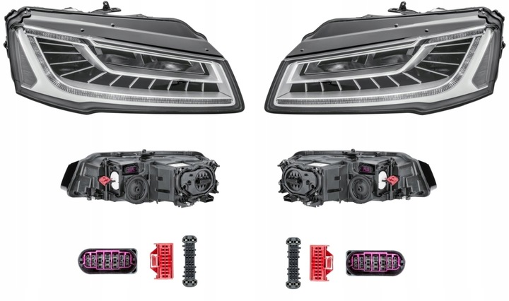 фото №1, Фара лампа audi a8 d4 4f 13-17 led hella l+p