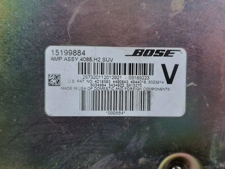 фото №7, Усилитель аудио bose hummer h2