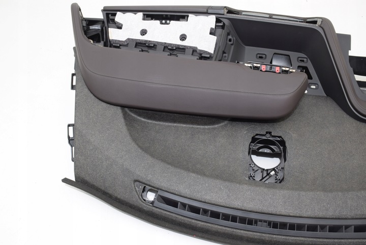 фото №14, Bmw i3 i01 / i01 lci панель раздаточная консоль капот кожа dalbergiabraun