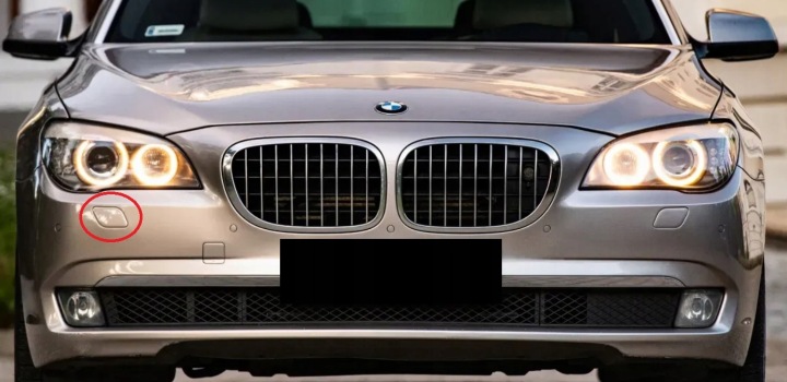 фото №13, Bmw seria 7 f01 f02 f04 2008-2012 заглушка омывателя правого оригинал