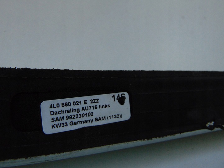 фото №4, Kpl 2x рейлінг рейлінги дахові хром audi q7 4l