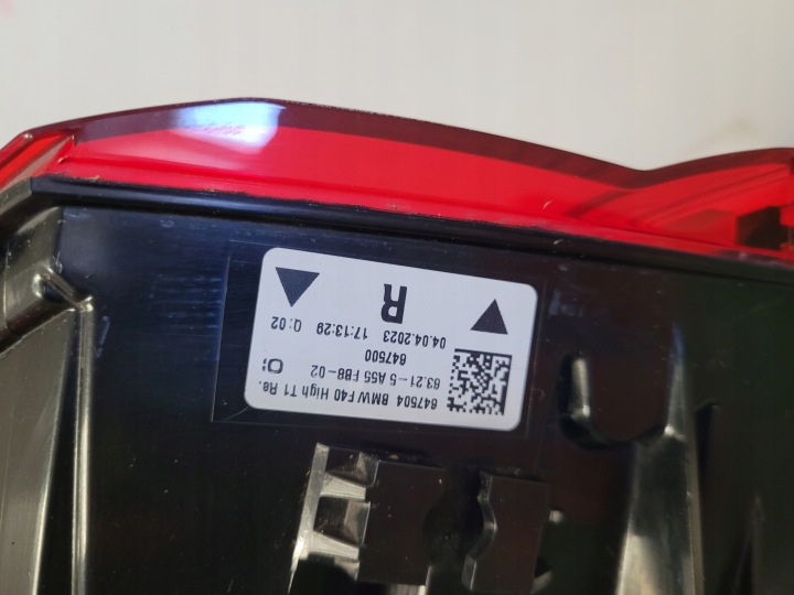 фото №7, Bmw 1 f40 фара led правое зад правая задняя 5a55fb8 оригинал европа