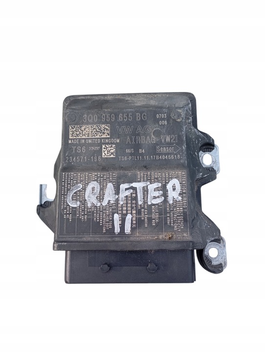 фото №1, Модуль датчик подушка безопасности volkswagen crafter ii man tge 3q0959655bg