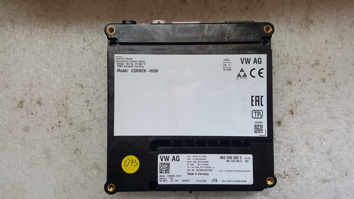 фото №1, Блок управления модуль sos-- audi a4 b9 a5 rs4 rs5 4ke035282c демонтаж