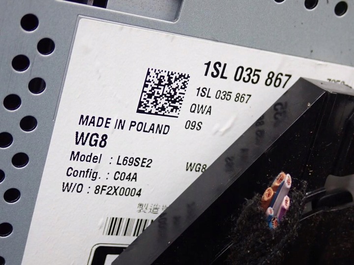 фото №9, Радіо заводські панель повітропровід оригінал 1sl035867 seat mii 18r