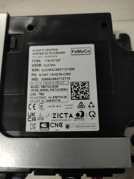 фото №3, Vw amarok ii 2hj модуль блок керування n1wt-14h076-crb fb5-tcu-row-il