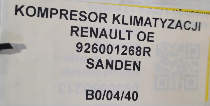 фото №7, Компрессор кондиционера renault oem номер 926001268r