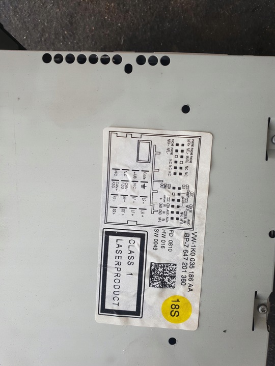 фото №5, Радіо cd vw seta skoda 1k0035186aa