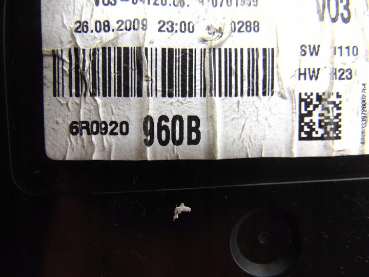 фото №6, Спидометр манометр vw polo v 5 6r 6c 1.2 6r0920960b uk