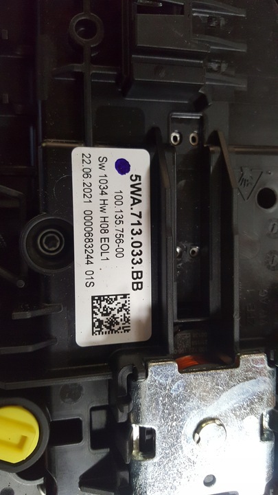 фото №9, Механизм выборщик коробки передач vw audi seat 5wa713033bb демонтаж