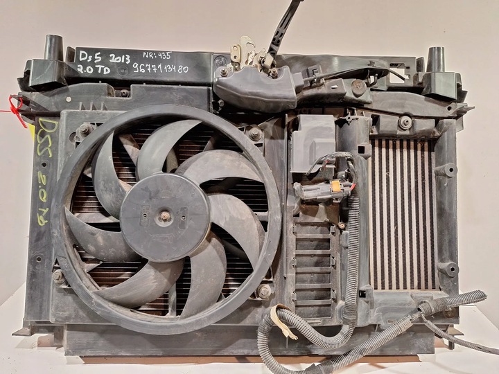 фото №1, Комплект радиатор вентилятор 9686779380 citroen ds5 2.0 hdi гибрид