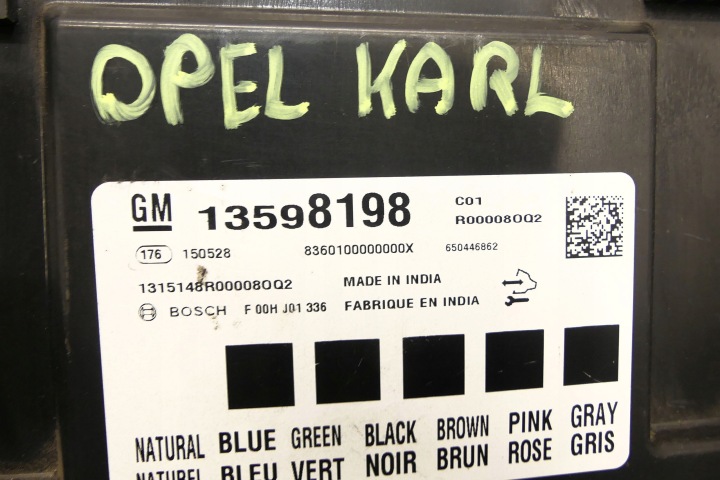 фото №5, Opel karl 1.0 l5q cpy b10xe блок комфорта оригинал (блоки управления бортовой сетью)