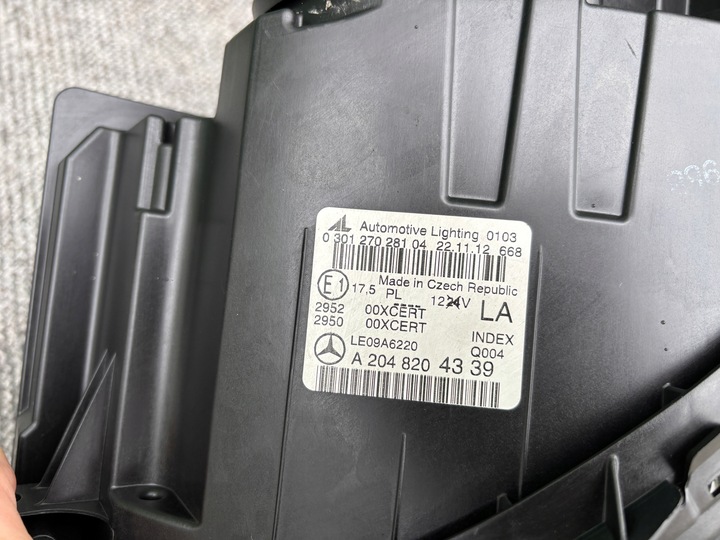 фото №14, Mercedes c класс 204 w204 рестайлинг лампа левая правая перед фара bi-xenon