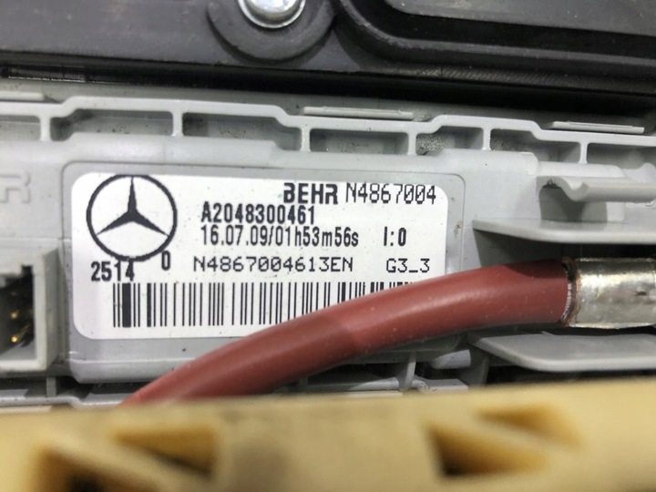 фото №14, Обігрівач mercedes c-klasa w204 a2048300962