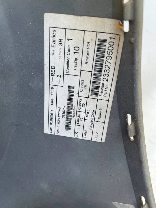 фото №11, Бампер mini cooper r56 jcw зад задній 7351653