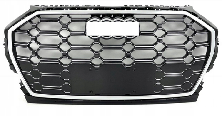 фото №1, Audi q5 sq5 ii 80a s-line 21- sportback решётка решётка радиатора тёмный серый блеск