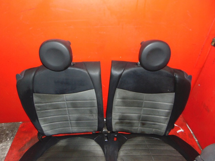 фото №11, Fiat 500 07- сидіння праві лівий диван напівшкіра eu