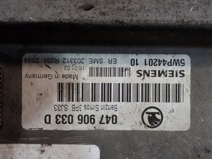 фото №6, Skoda fabia i 99-04 1.4 60km компьютер двигателя 047906033d