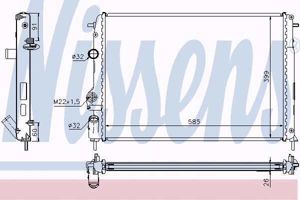 фото №12, Nissens 63896a радіаторів, система охолодження двигуна 63896a nis 63896a