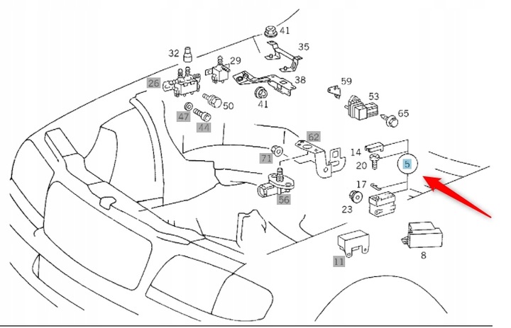 фото №4, Реле модуль свічок розжарювання mercedes c w202
