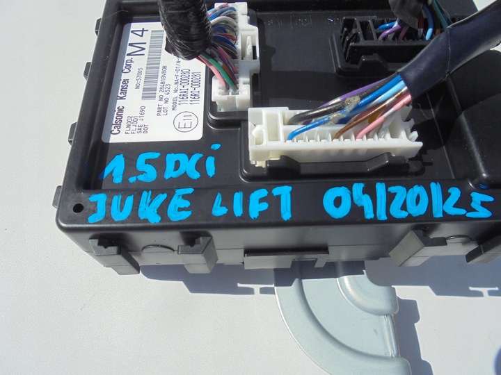фото №6, Juke i рестайлінг f15 модуль блок керування 284b1bv80b 1.5 dci кріплення колодки