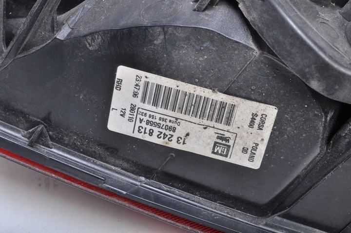 фото №7, Opel corsa d лампа левая задняя левый зад 13242813 vxr uk 3d