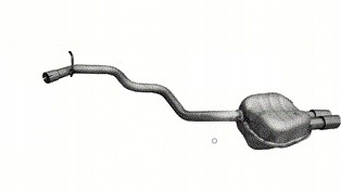 фото №1, Глушитель конечный skoda superb ii poj.1,8 tsi 08-15r.