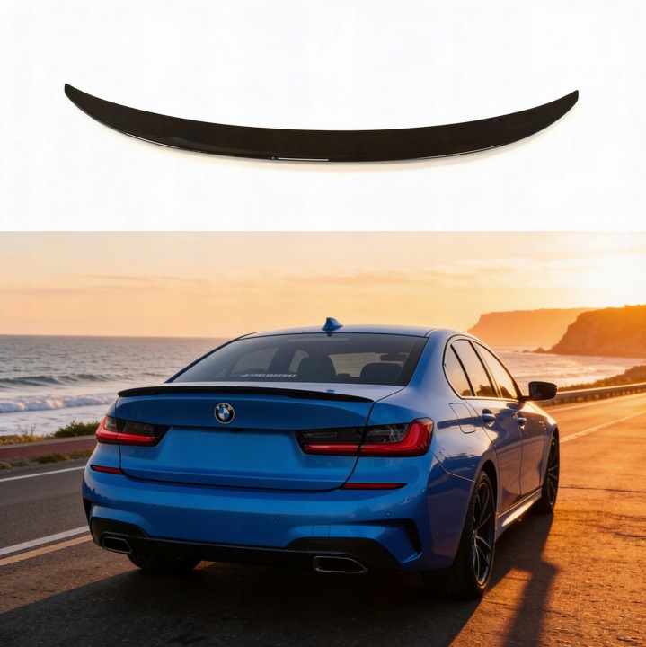фото №13, Спойлер спойлер для bmw g20 mp m performance спойлер крышки чёрный блеск
