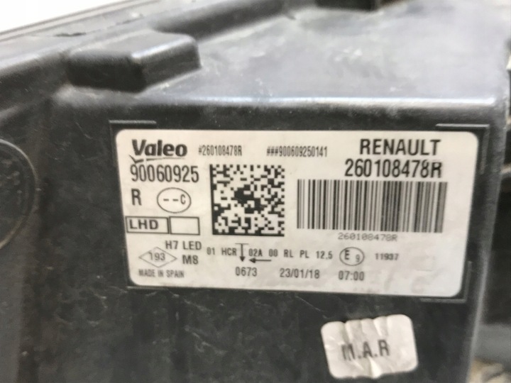 фото №11, Renault megane iv лампа права правий перед передня led 90060925