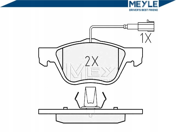 фото №3, Тормозные колодки тормозные fiat перед marea multipla 99-10 з