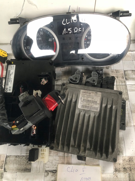 фото №1, Блок керування набір старт renault clio 1.5 dci 8200331477