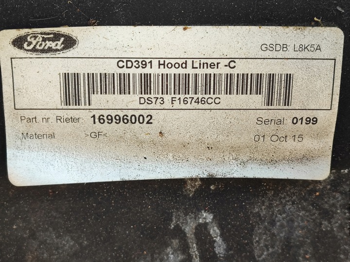 фото №14, Ford mondeo mk5 2.0 tdci шумоізоляція капота + застібки