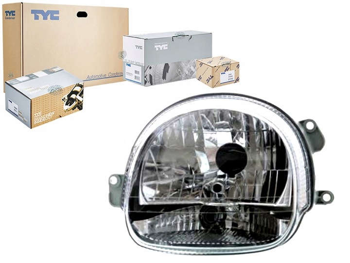 фото №1, Tyc фара h4 электрический цвет вкладыш: chromo