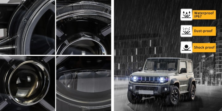 фото №10, Фари лампи kpl vland повний led тюнінг suzuki jimny ii 2 2018-2025 z24