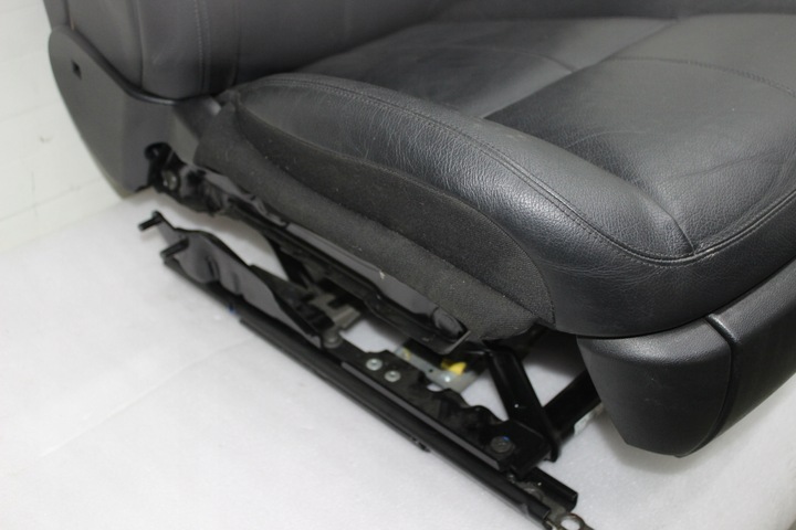 фото №11, Mercedes s w221 сидіння лівий передній рестайлінг чорна шкіра з підігрівом надувний