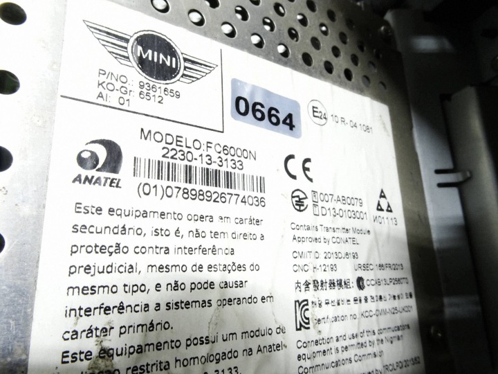 фото №6, Mini cooper one f56 f55 - магнитола панель 9361659