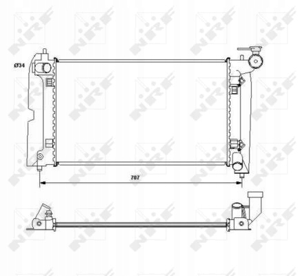 фото №12, Радиаторов двигателя nrf 164000d220 130230 to2323 115