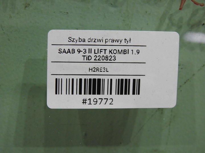 фото №7, Скло двері правий зад saab 9-3 ii рестайлінг універсал