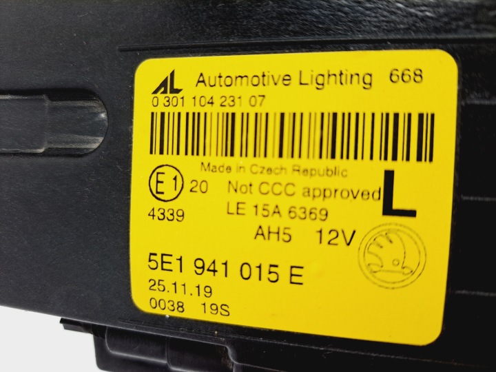 фото №11, Skoda octavia iii рестайлинг фара левая led 5e1941015e