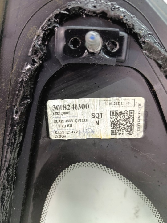 фото №6, Hyundai i20 iii скло кузова трикутник задня зад права 87820q0010