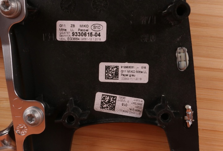 фото №12, Bmw g11 g12 планки dekor туннеля среднего консоли topola серый 9330615