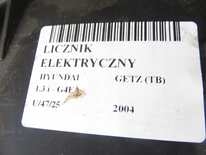 фото №8, Спідометр  hyundai getz tb 1.3 12v 82 - g4ea 200430710h 940031c090