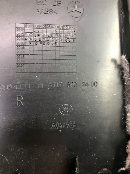 фото №6, Mercedes w117 захист стійка права верхня a1176902400