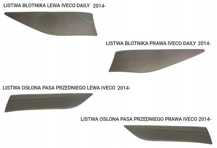 фото №1, Iveco daily 2014- планка захист ременя + крила kpl=4 szt.