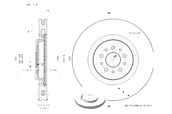 фото №16, Диск тормозная brembo 9893311